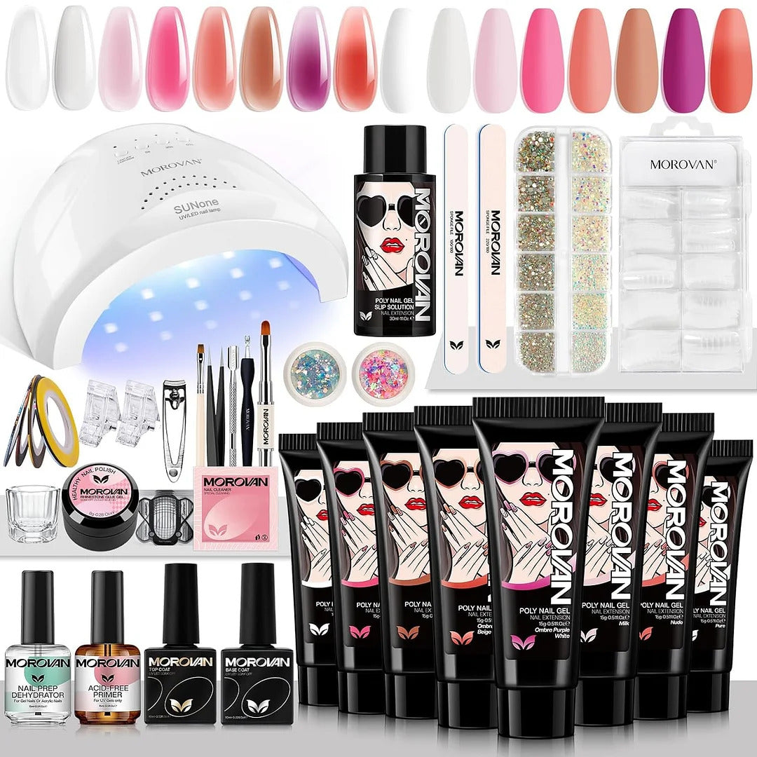 Morovan Poly Gel Nail Kit