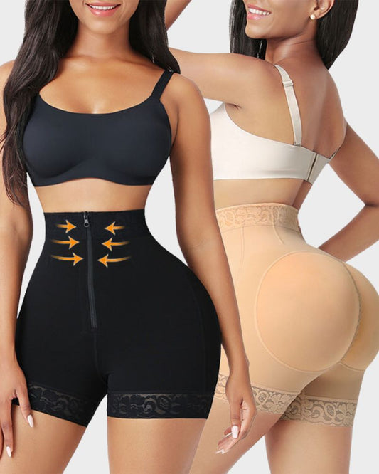 Allure-Nest® High-Waisted Boned Shaping Shorts