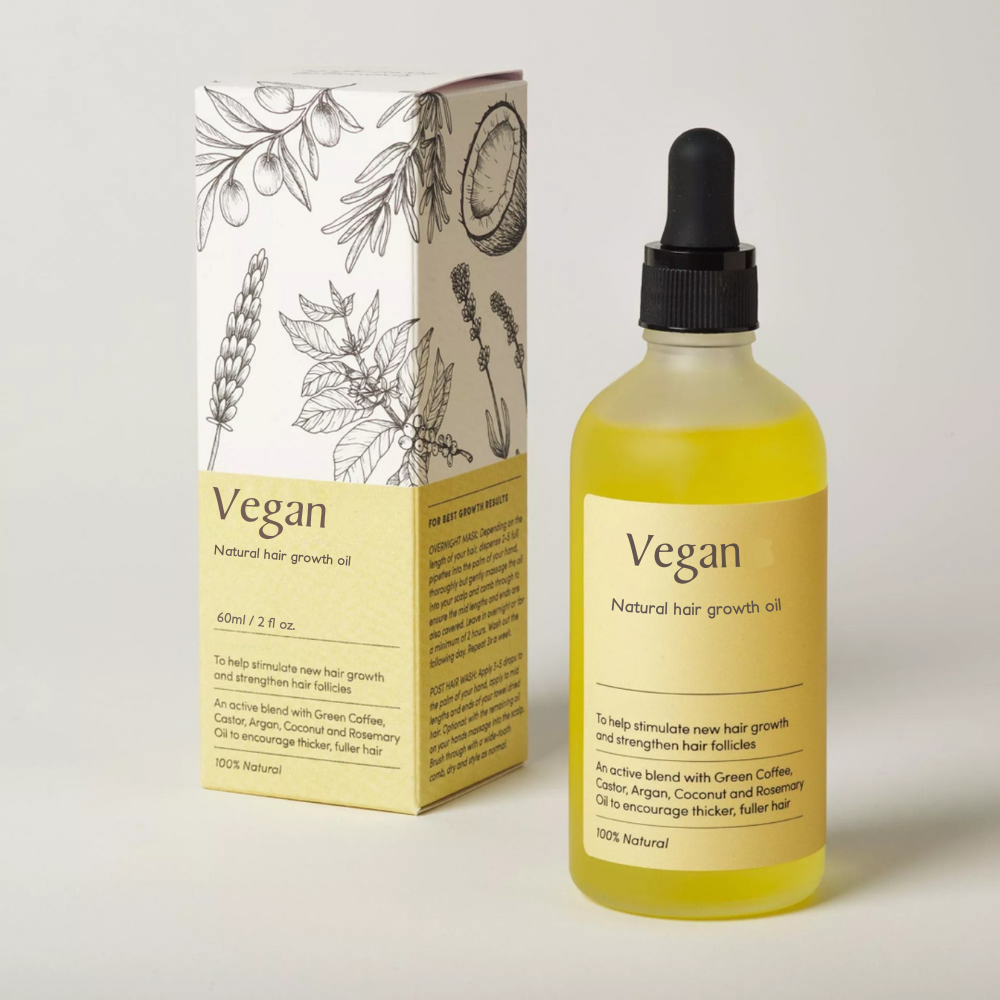 Natural Vegan Hair Growth Oil.